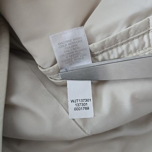 J Jill Down Puffer Cream Red Vest Side Zip‎ Tunic Lot of 2 Large Preppy Outdoor - Picture 7 of 12